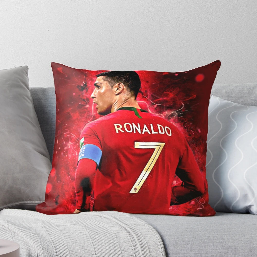 Soft, plush pillow featuring the signature of soccer superstar Cristiano Ronaldo