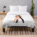 Soft pink plush blanket featuring Dirty Dancing movie characters and quotes