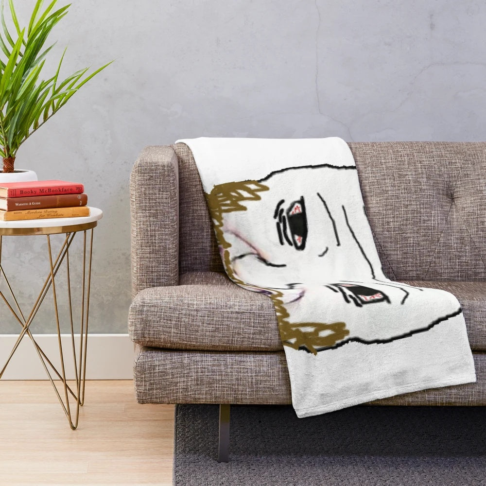 Coomer Meme Plush Blanket featuring a humorous internet meme design