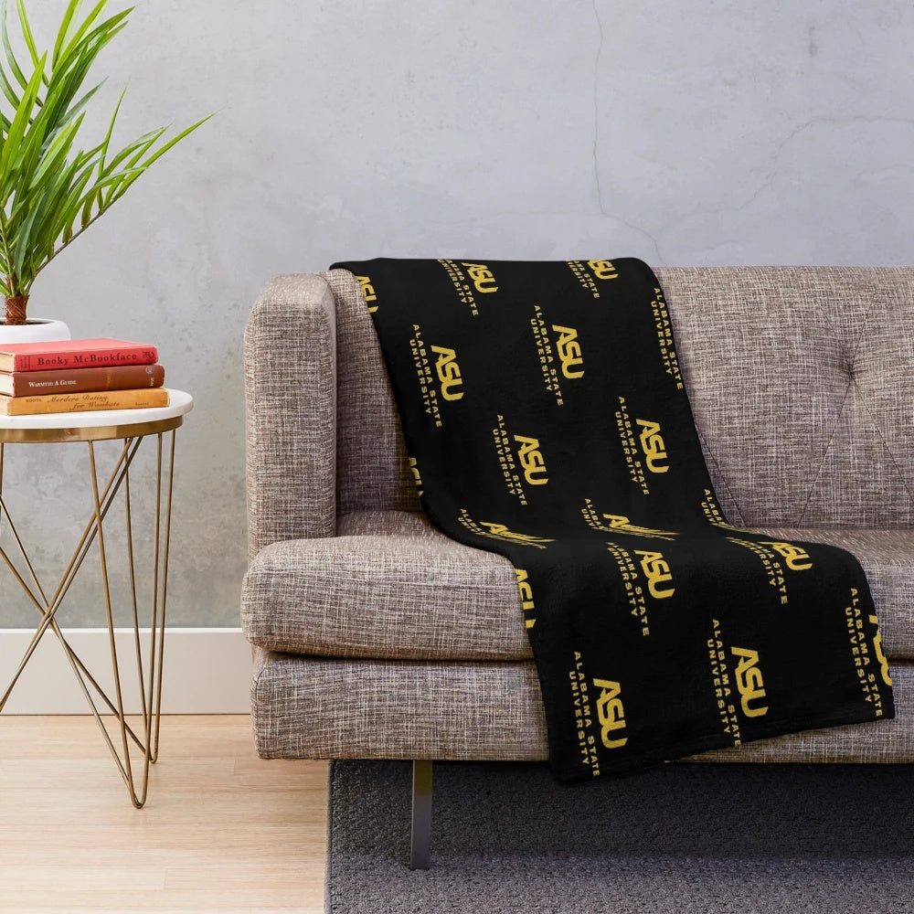 Alabama State College Plush Blanket with University Logo