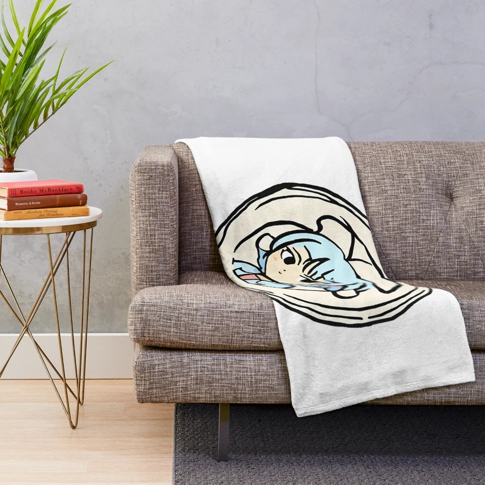Soft and comfortable anime-themed plush blanket with a unique and eye-catching design