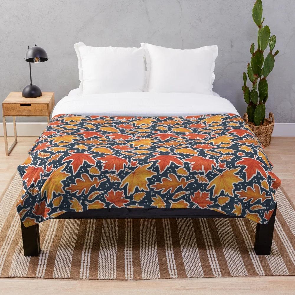 Autumn Nights Plush Blanket with Soft, Warm Fabric