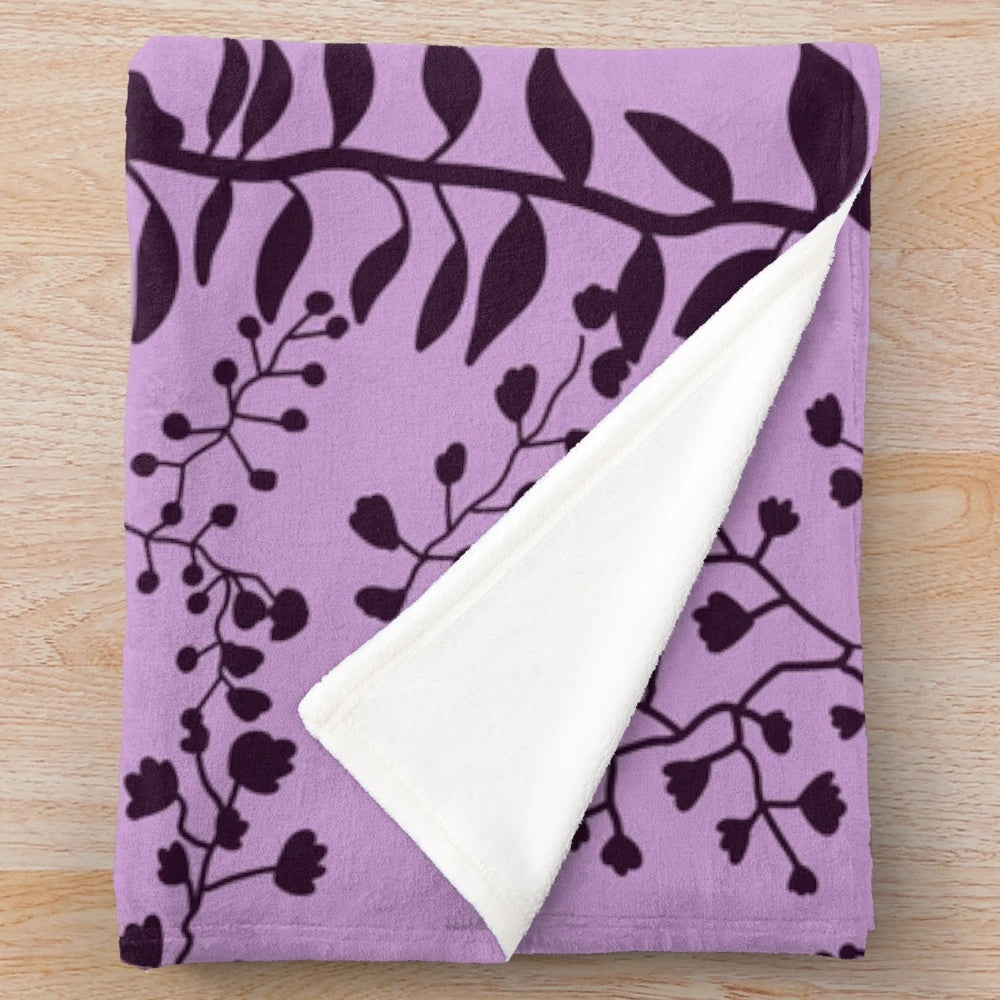 Lavender and freesia plush blanket inspired by Bella Swan from Twilight