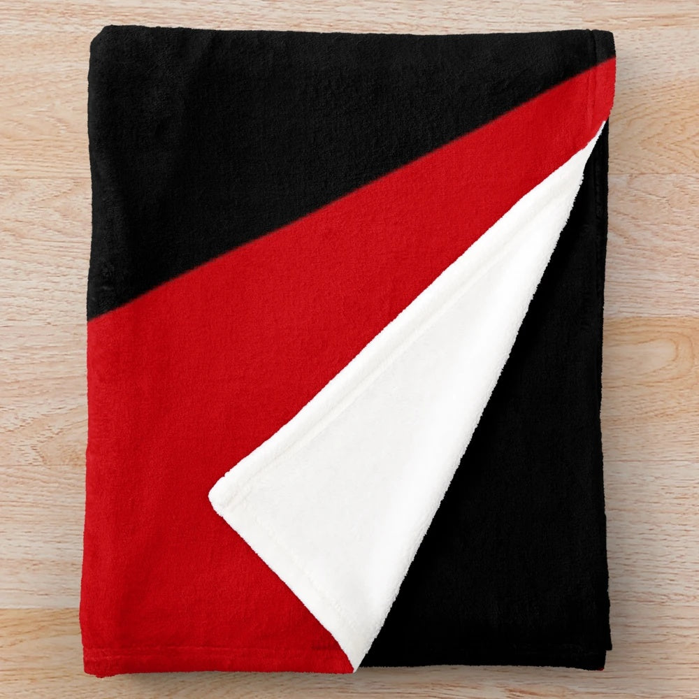 Black American heritage flag design on a soft, plush blanket