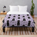 Black Portuguese Water Dog Plush Blanket