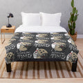 Bowling plush blanket with a cute and kawaii design
