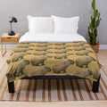 Soft and fluffy capybara plush blanket