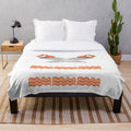 Soft and cozy plush blanket with a carpenter design, perfect for woodworkers and DIY enthusiasts