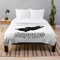 Soft and cuddly sleeping cat plush blanket