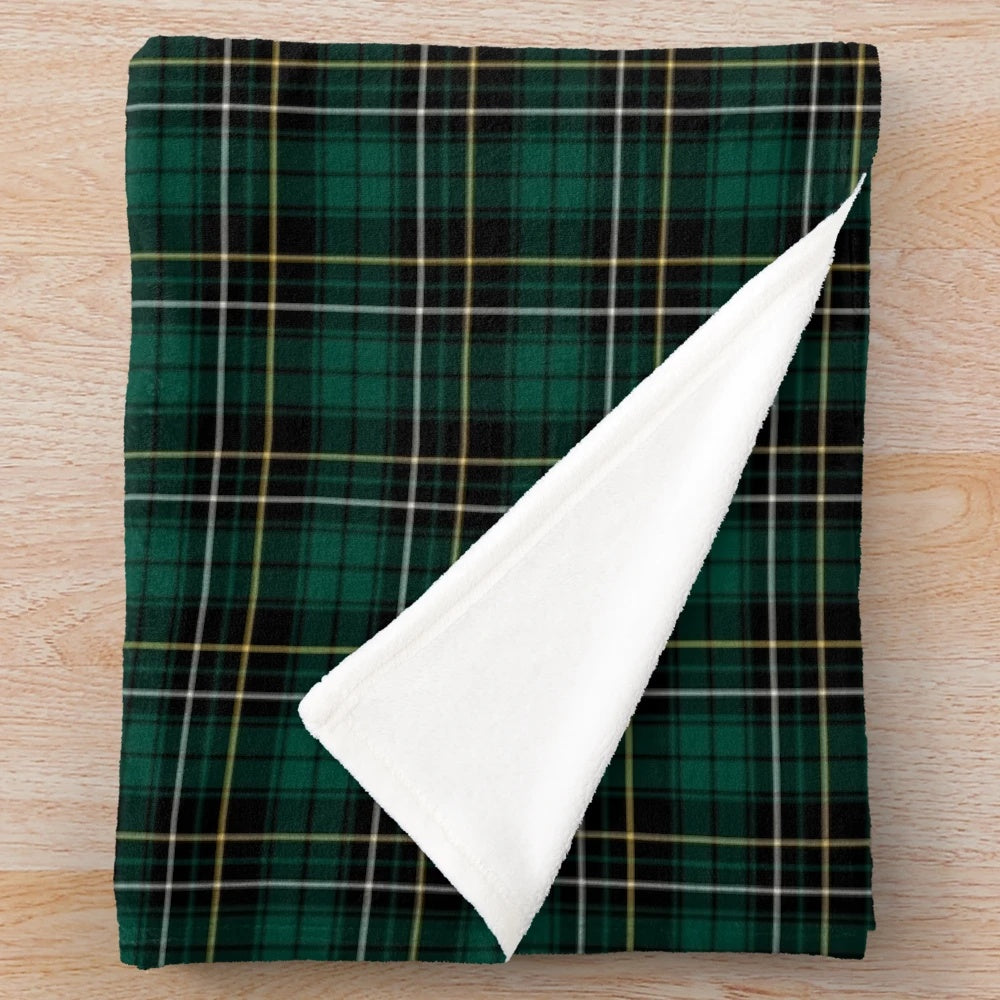 Soft and cozy Clan MacAlpine tartan plush blanket