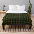 Clan Reid tartan plush blanket with a cozy, soft texture