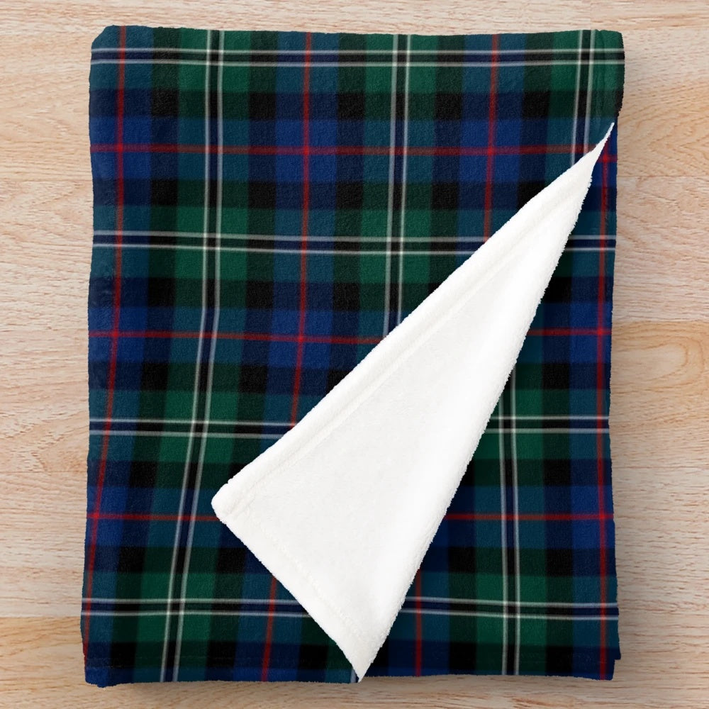 Clan Rose Hunting Tartan Plush Blanket