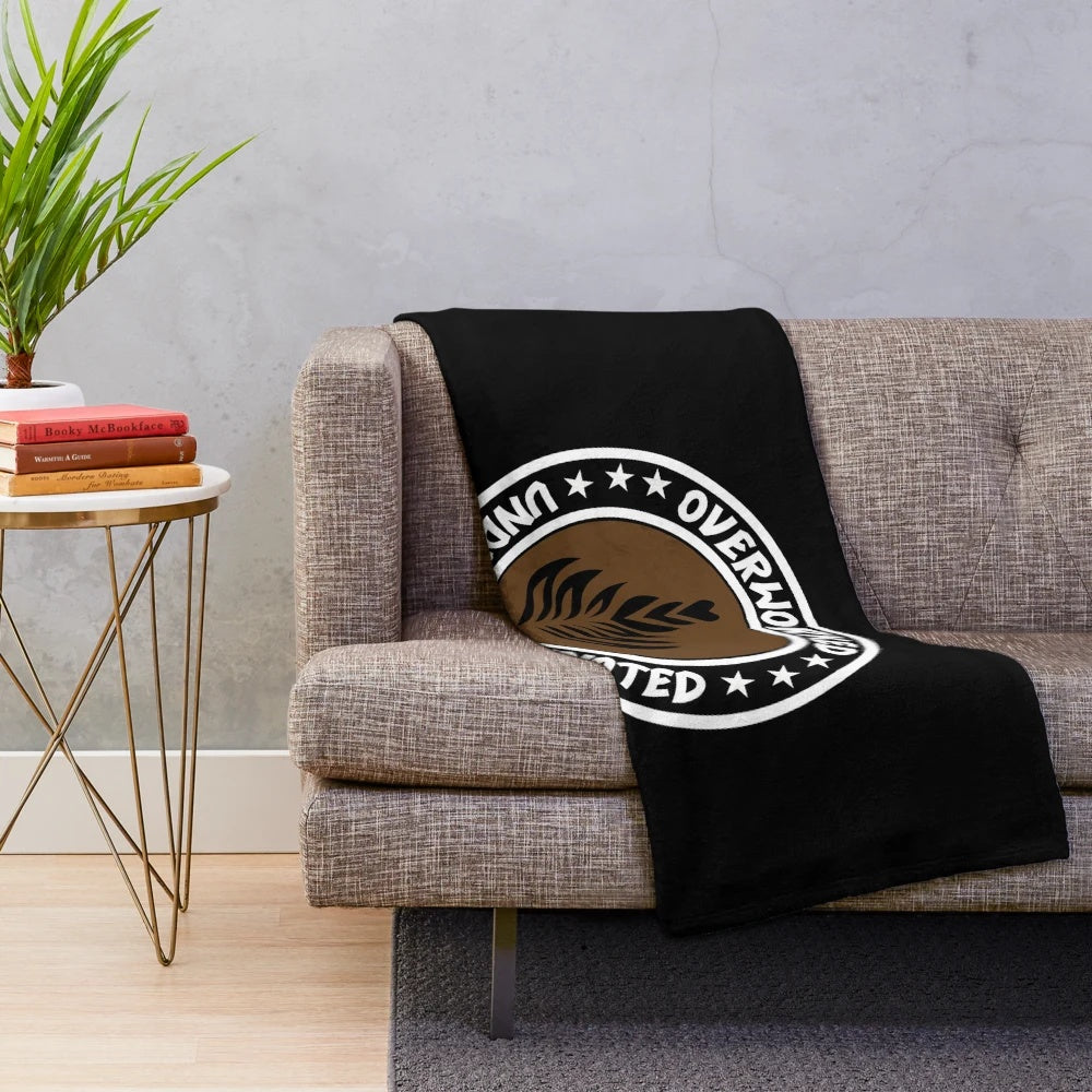 Overworked Under Caffeinated Coffee Lover's Plush Blanket