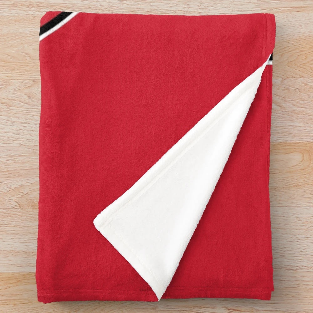 Cozy Comet Plush Blanket with Utica Sports Logo