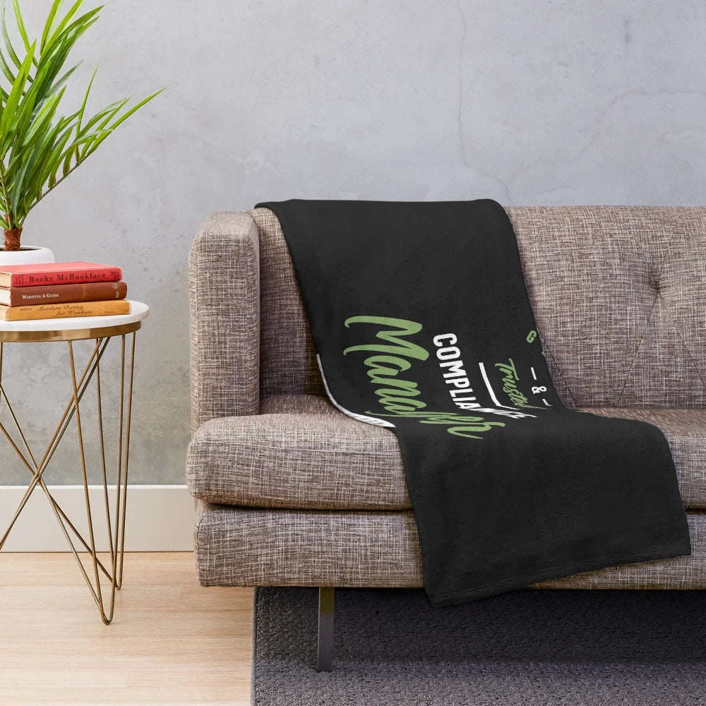Compliance manager plush blanket