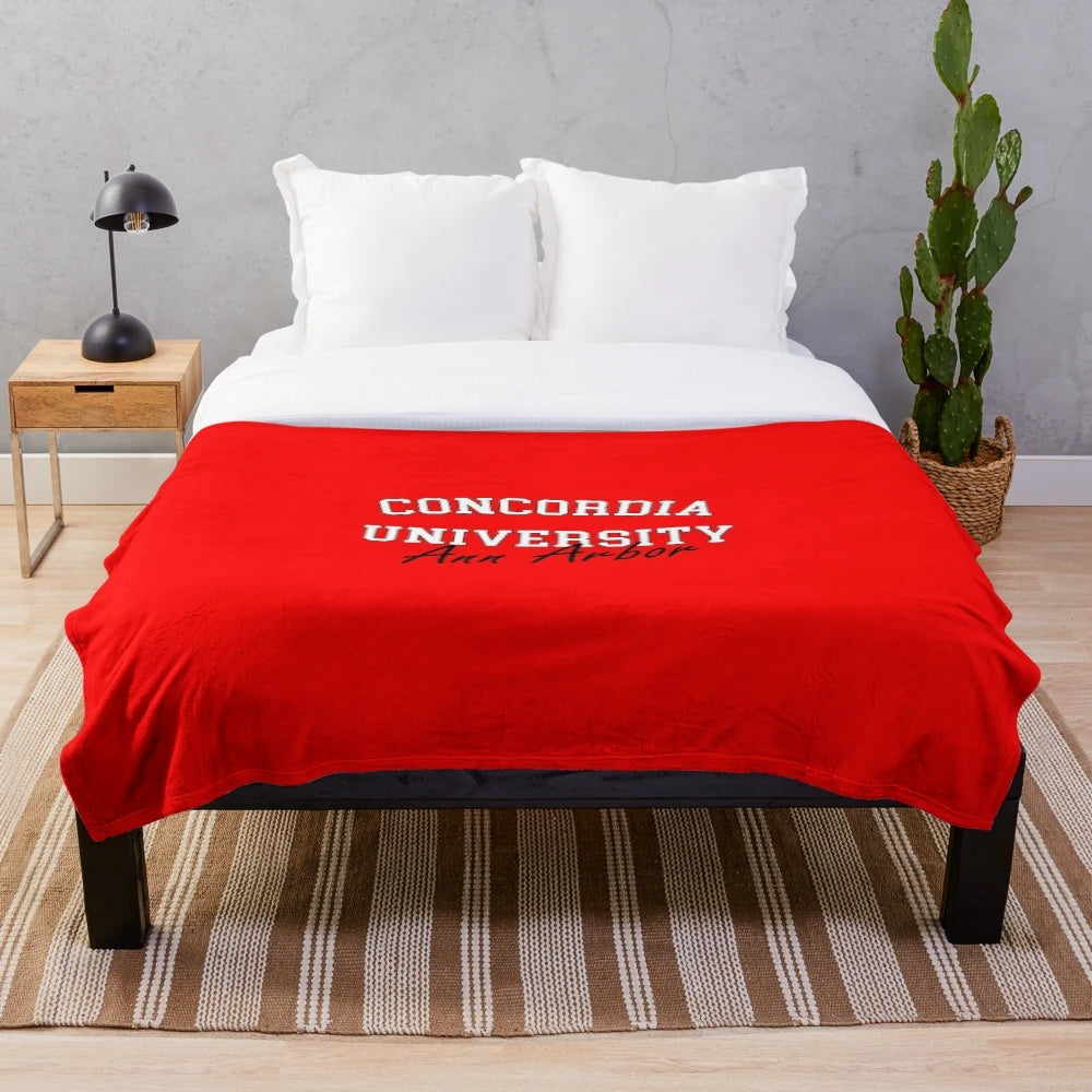 Concordia University Ann Arbor Michigan Plush Blanket