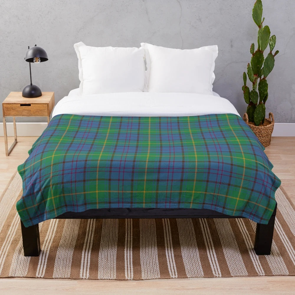 County Donegal Irish Tartan Plush Blanket