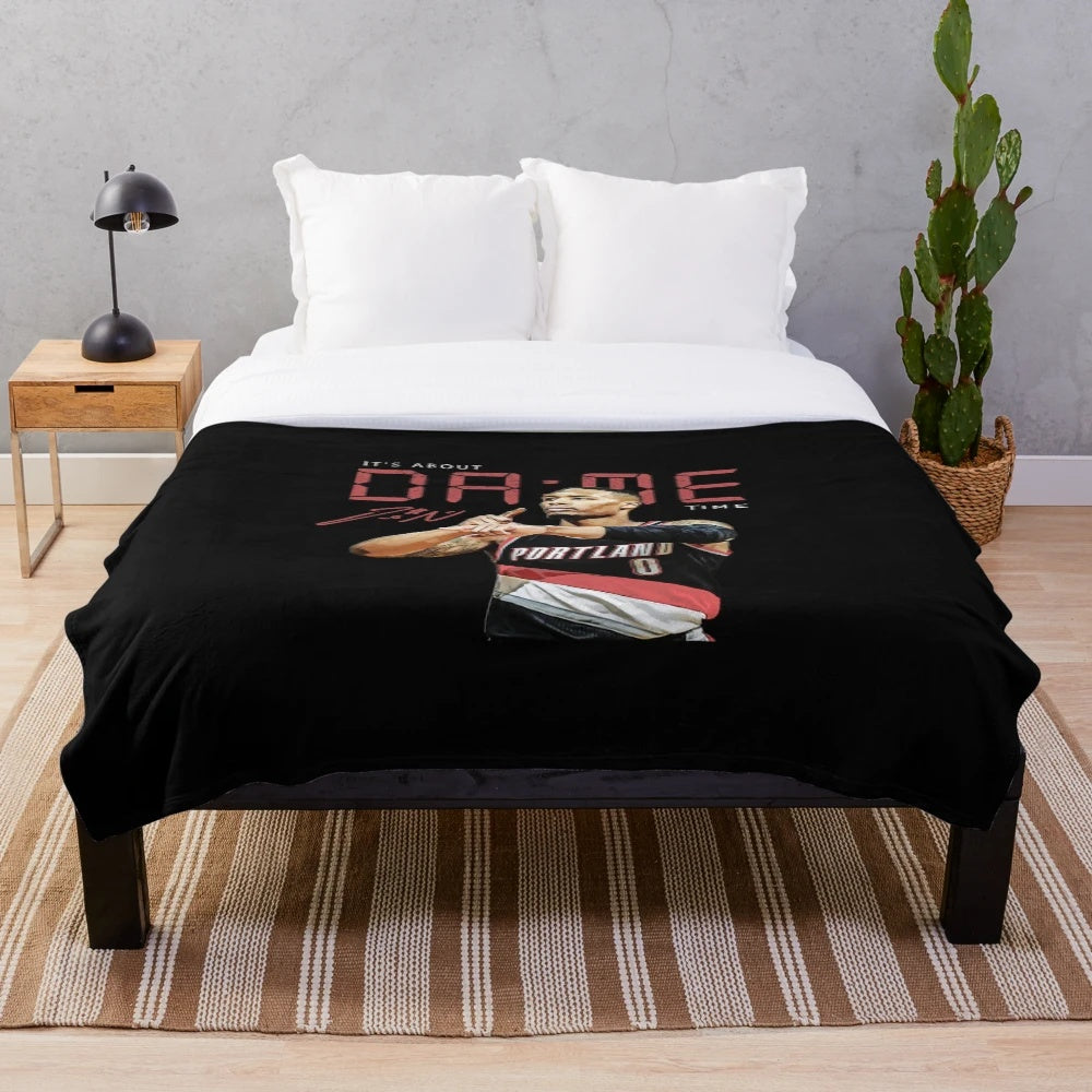 Dame Time Plush Blanket featuring Damian Lillard