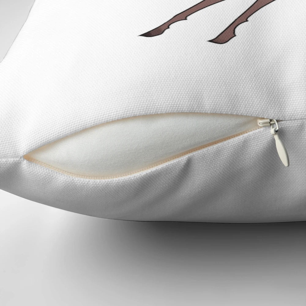 Pillow featuring a playful design of Danish greyhounds and the Danish flag