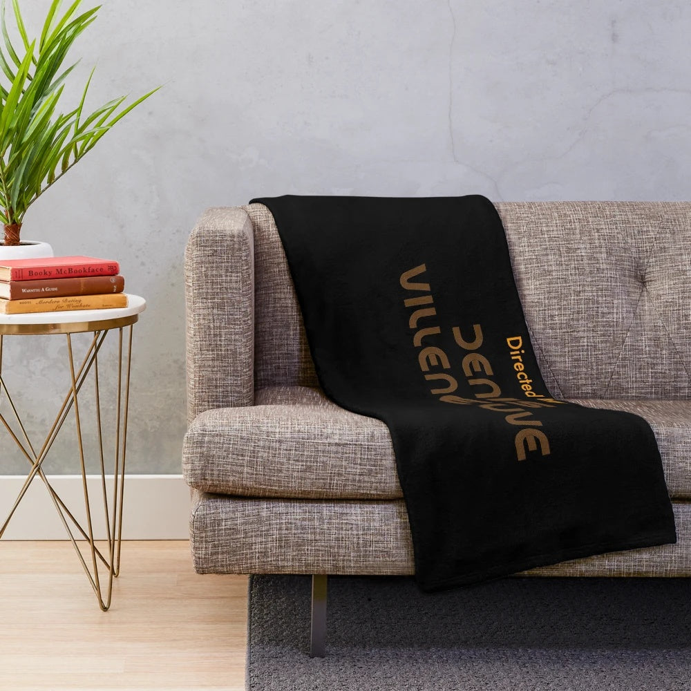 Plush blanket with Denis Villeneuve's signature sci-fi style