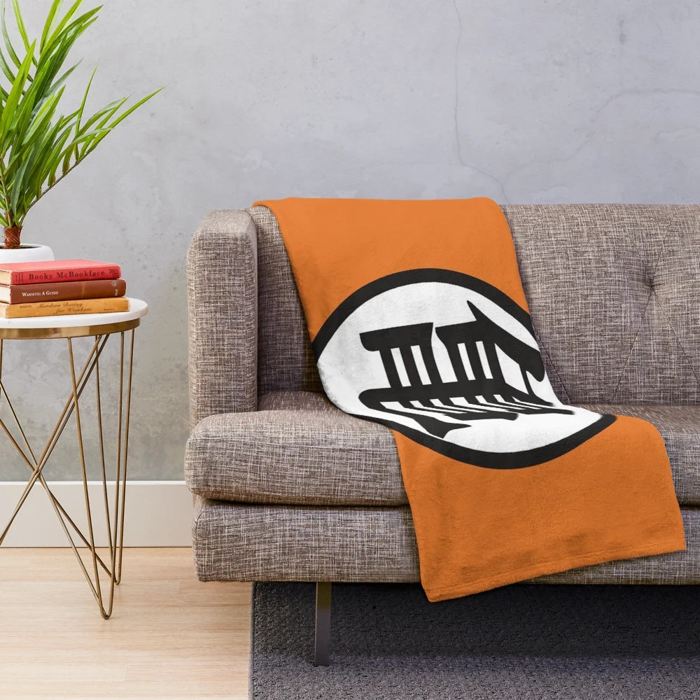 Dragon Ball Goku Turtle Logo Plush Blanket