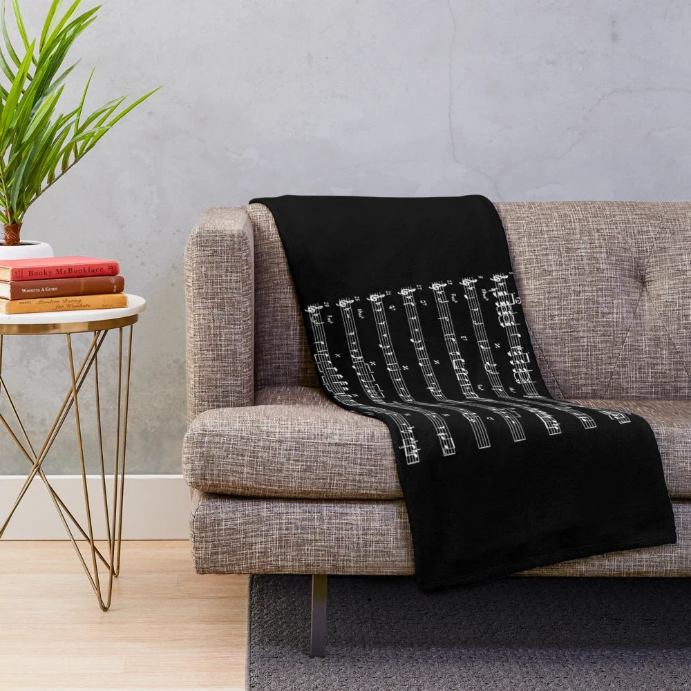 Cozy Dreams Plush Blanket featuring Gypsy Jazz inspired design