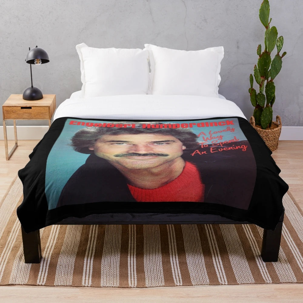 Engelbert Humperdinck inspired plush blanket