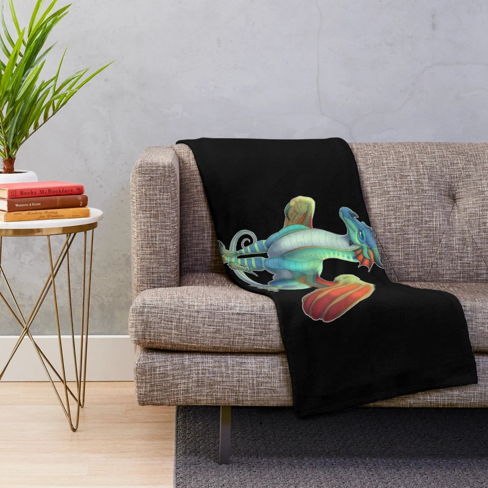 Soft and Cuddly Fantasy Dragon Plush Blanket Inspired by Wings of Fire Series