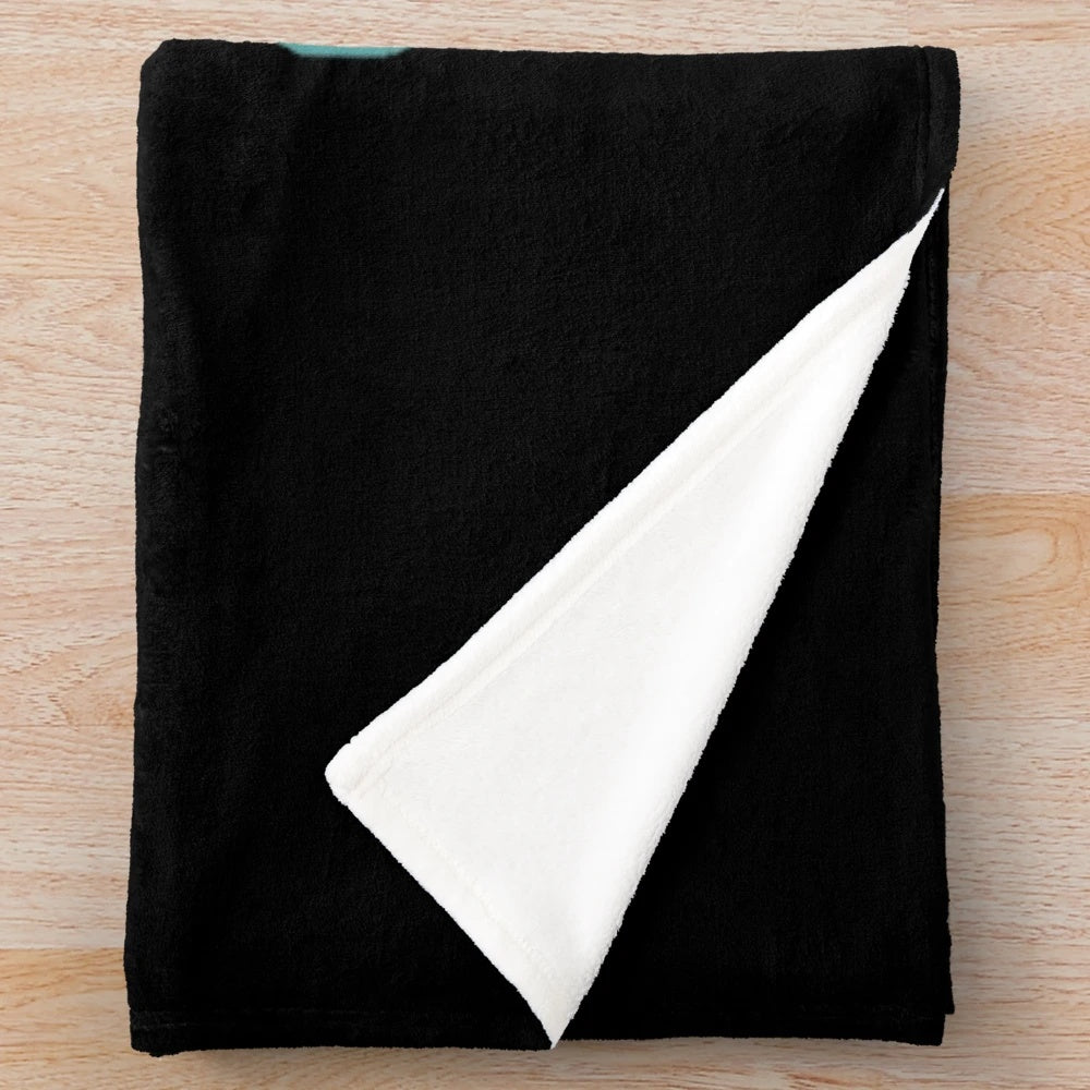 Dungeons and dragons inspired plush blanket with dice pattern