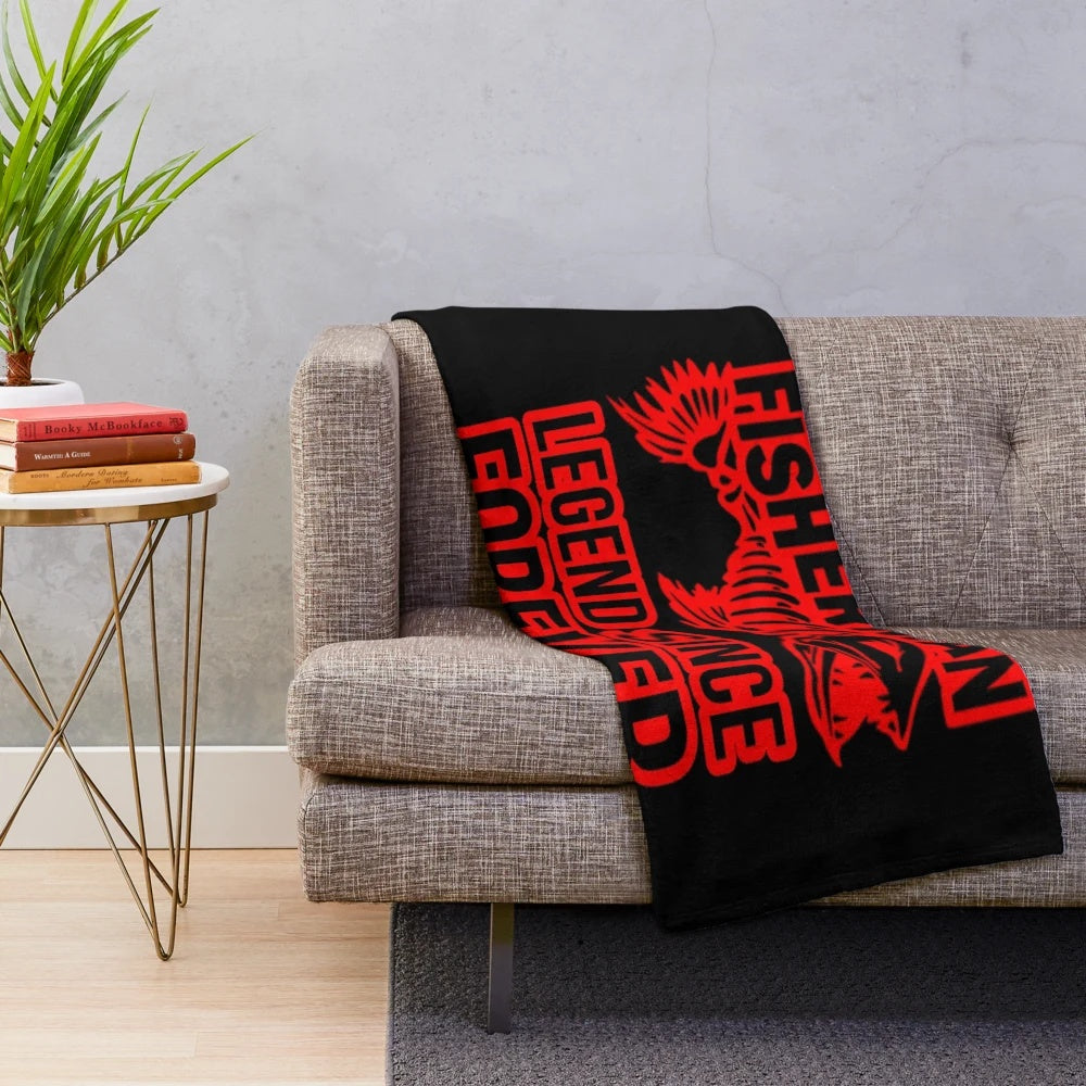 Fisherman Plush Blanket for Fishing Enthusiasts