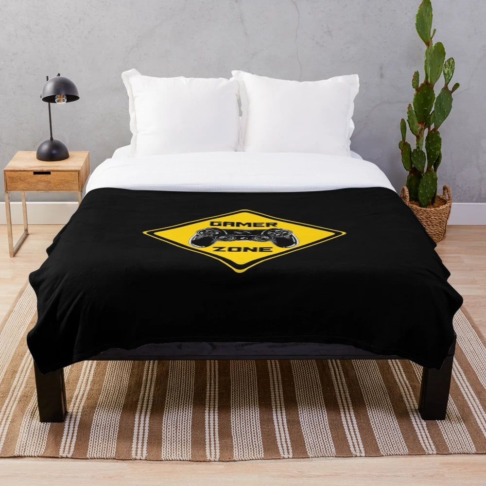Gamer Zone Plush Blanket - Comfortable and Stylish Gaming Accessory