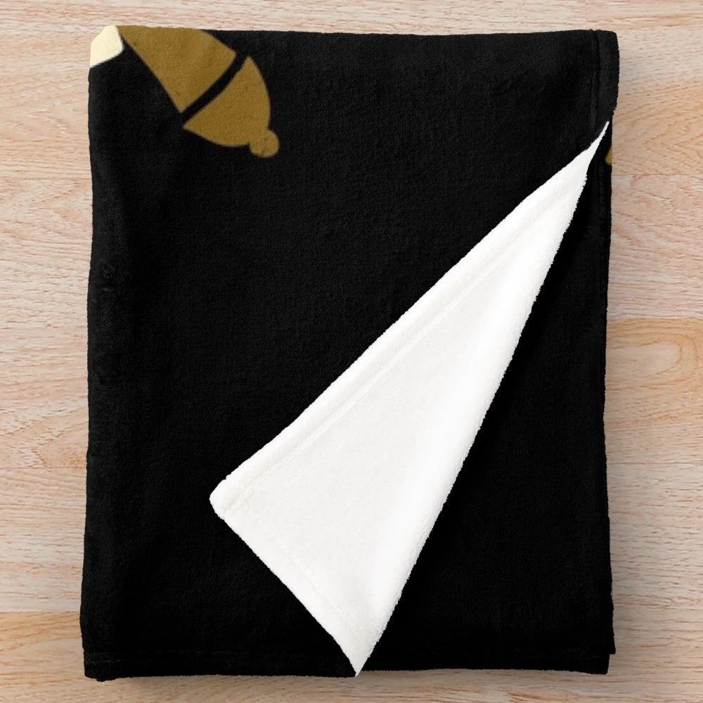 Plush video game blanket featuring a heroic fantasy warrior design