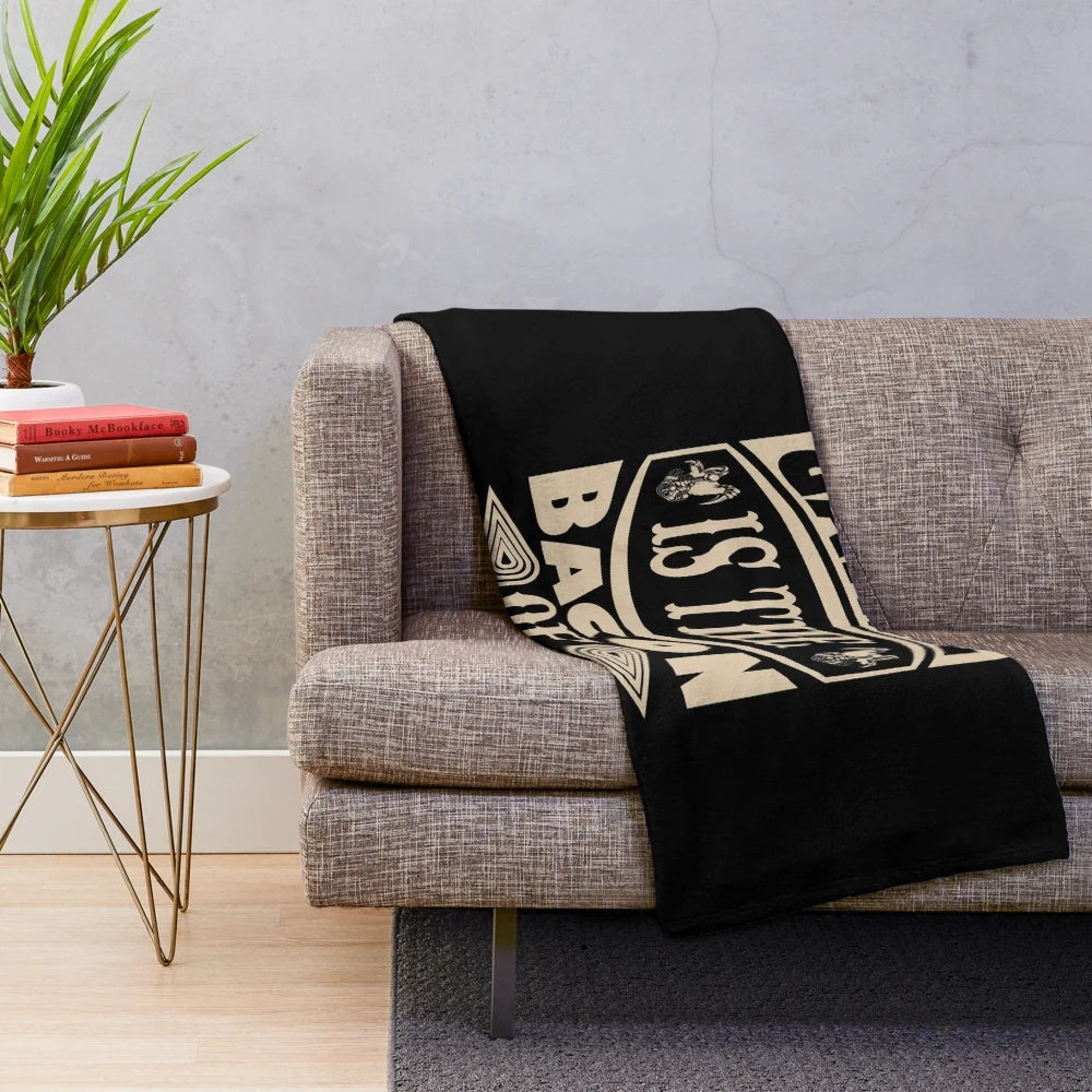 Cozy gaming blanket featuring the text "Gaming Is The Bacon Of Hobbies