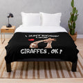 Soft and Plush Giraffe-Themed Throw Blanket