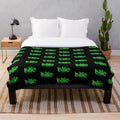 Billie Eilish inspired green plush blanket