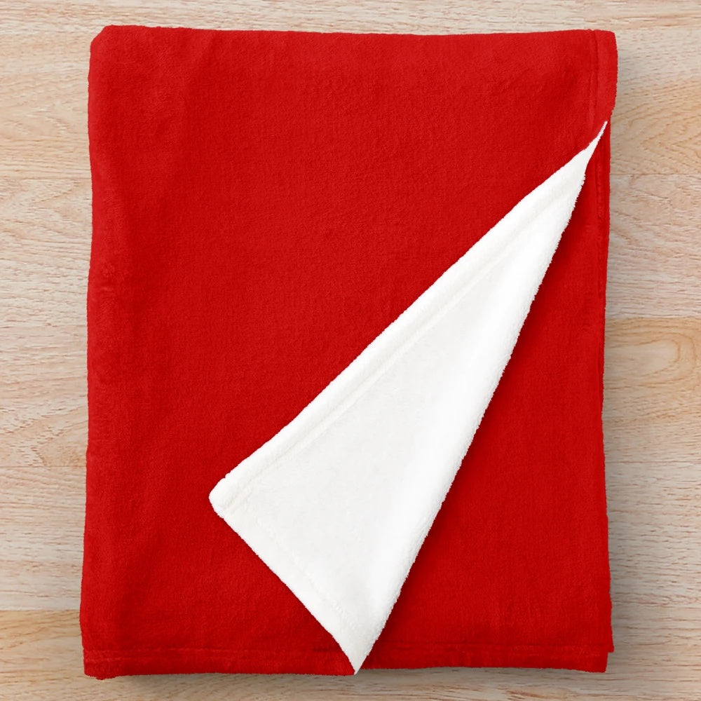Plush blanket featuring the NJIT Highlanders team logo and colors