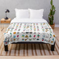 Hobbies Sticker Pack Plush Blanket