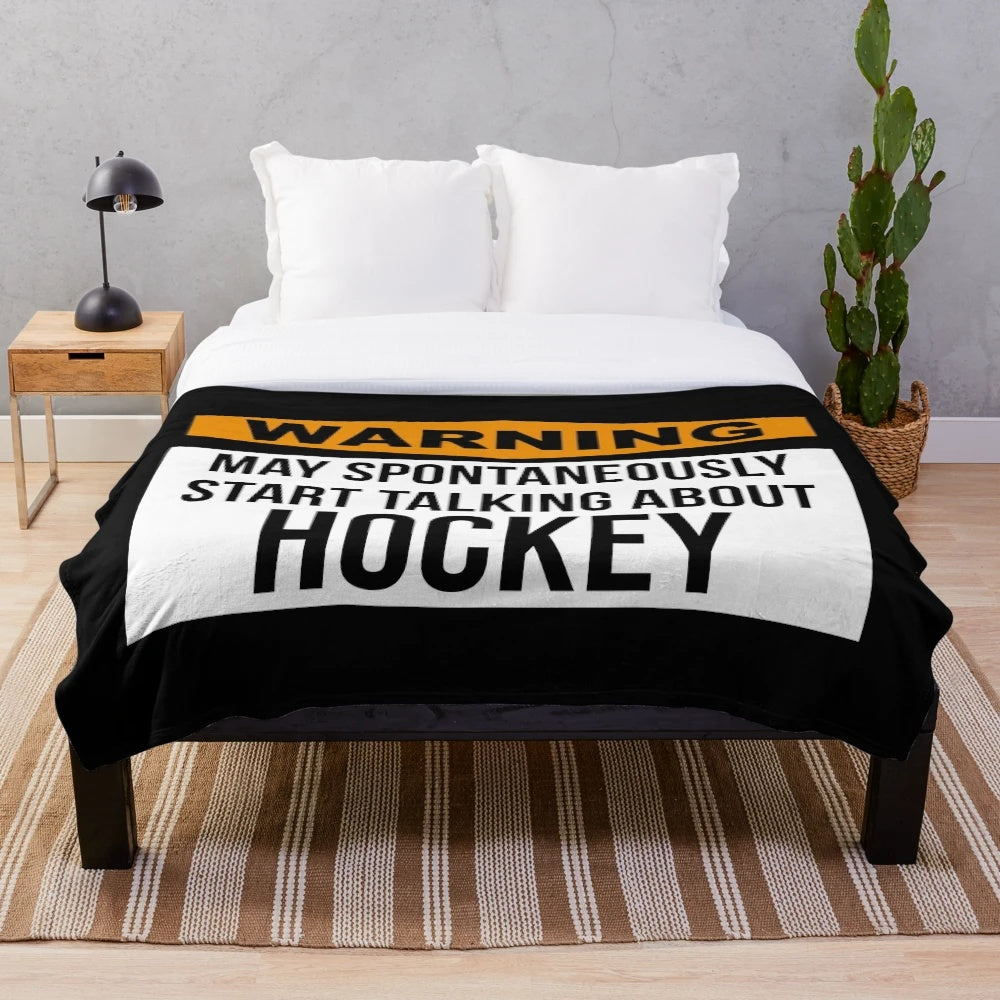Hockey Plush Blanket for Sports Fans