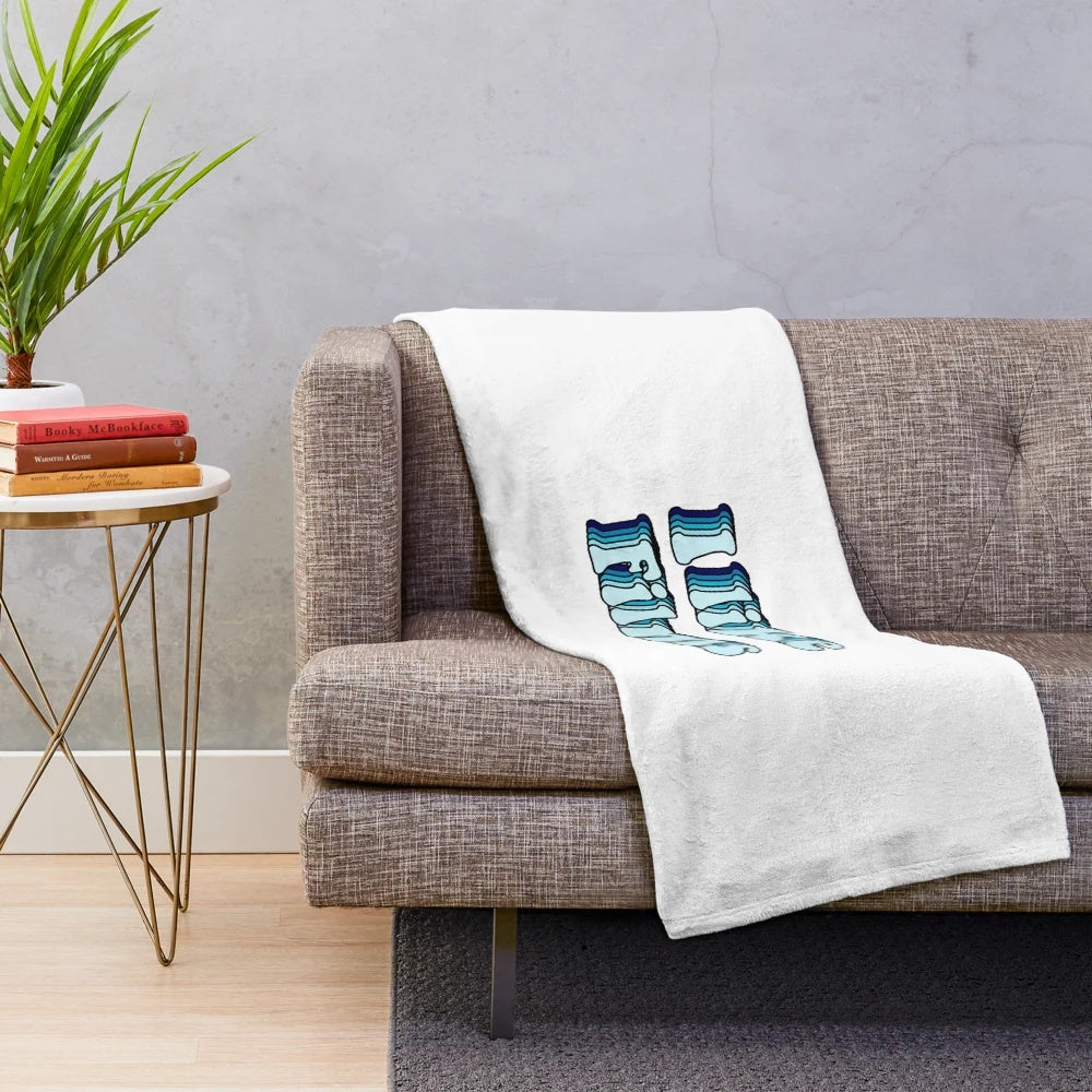 Soft and comfortable plush blanket with "I Like Films" text design, perfect for movie lovers