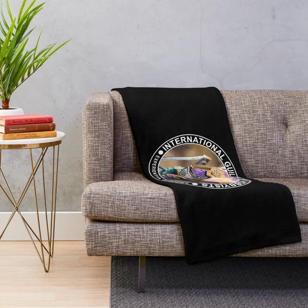 Warhammer-inspired plush blanket