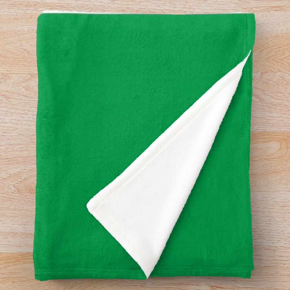 Soft and warm plush blanket featuring the iconic Irish flag design