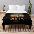 A cozy plush blanket featuring the image of legendary country music singer Jim Reeves