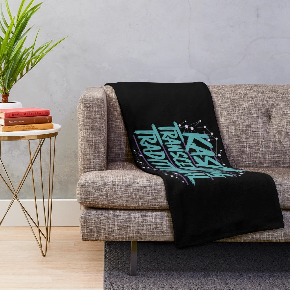 Kaspa Crypto Vortex Plush Blanket