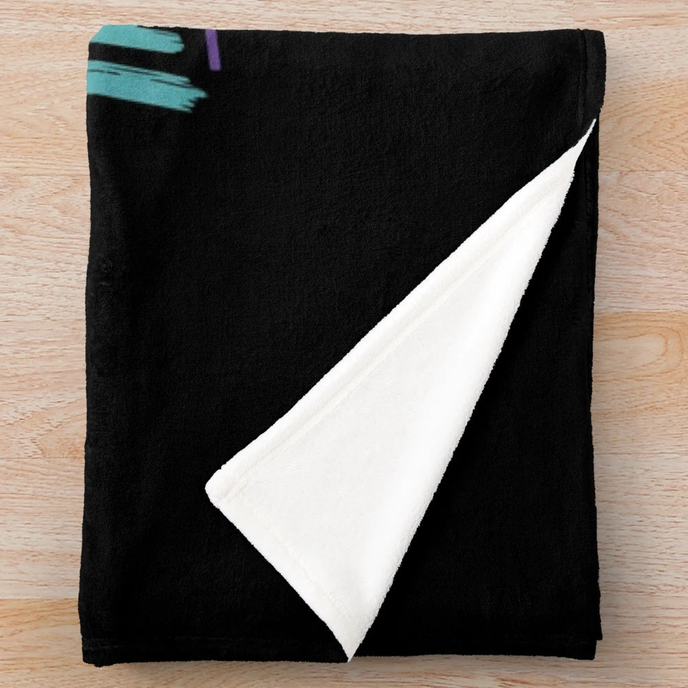 Kaspa Crypto Vortex Plush Blanket