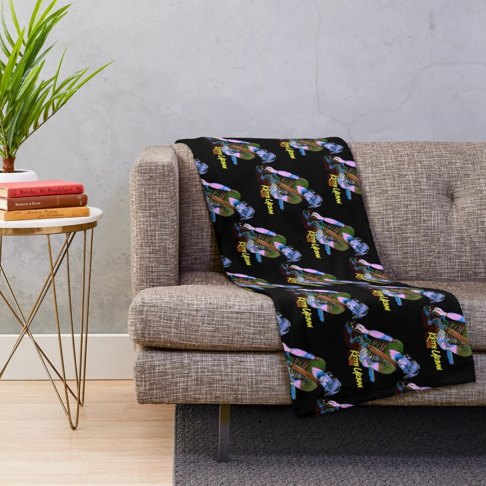Keith Urban inspired plush blanket with country music and pop art design