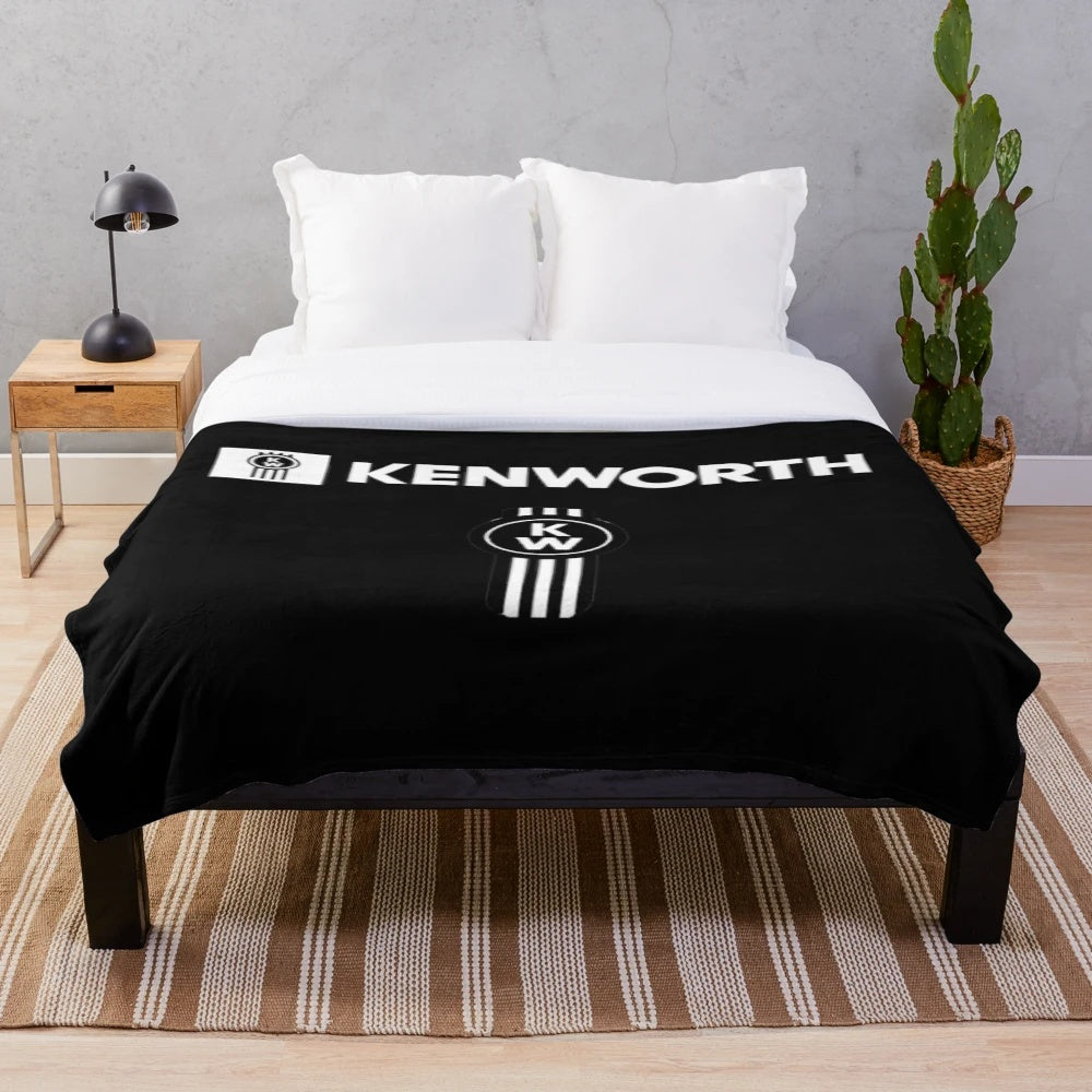 Kenworth-inspired plush blanket
