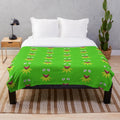Kermit the Frog inspired plush blanket