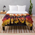 Soft and comfortable plush blanket featuring the iconic KISS band logo and artwork