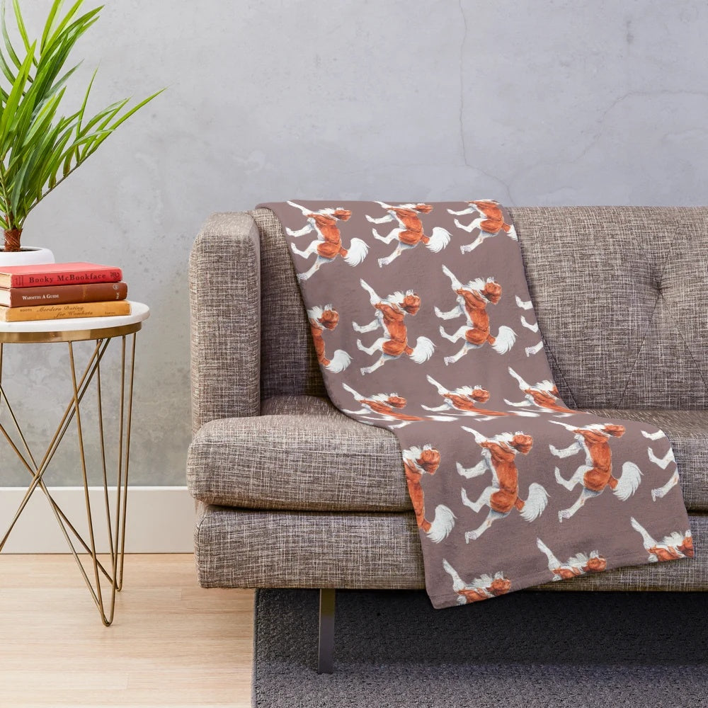 Kooikerhondje dog breed plush blanket