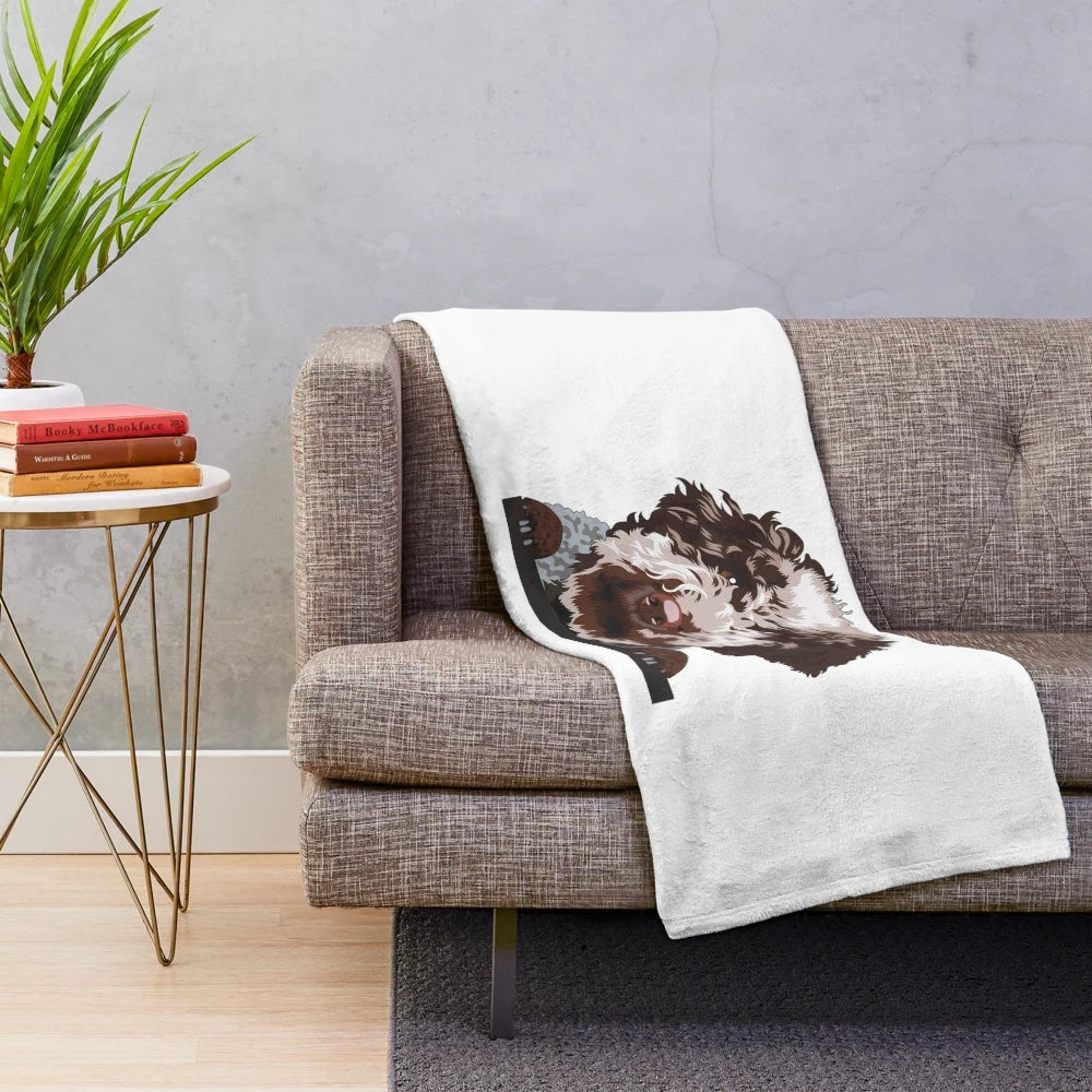 Lagotto Romagnolo dog breed plush blanket